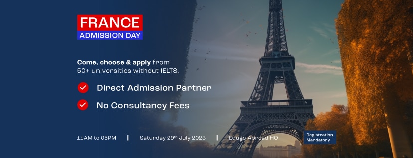 France Admission Day – 29th July 2023