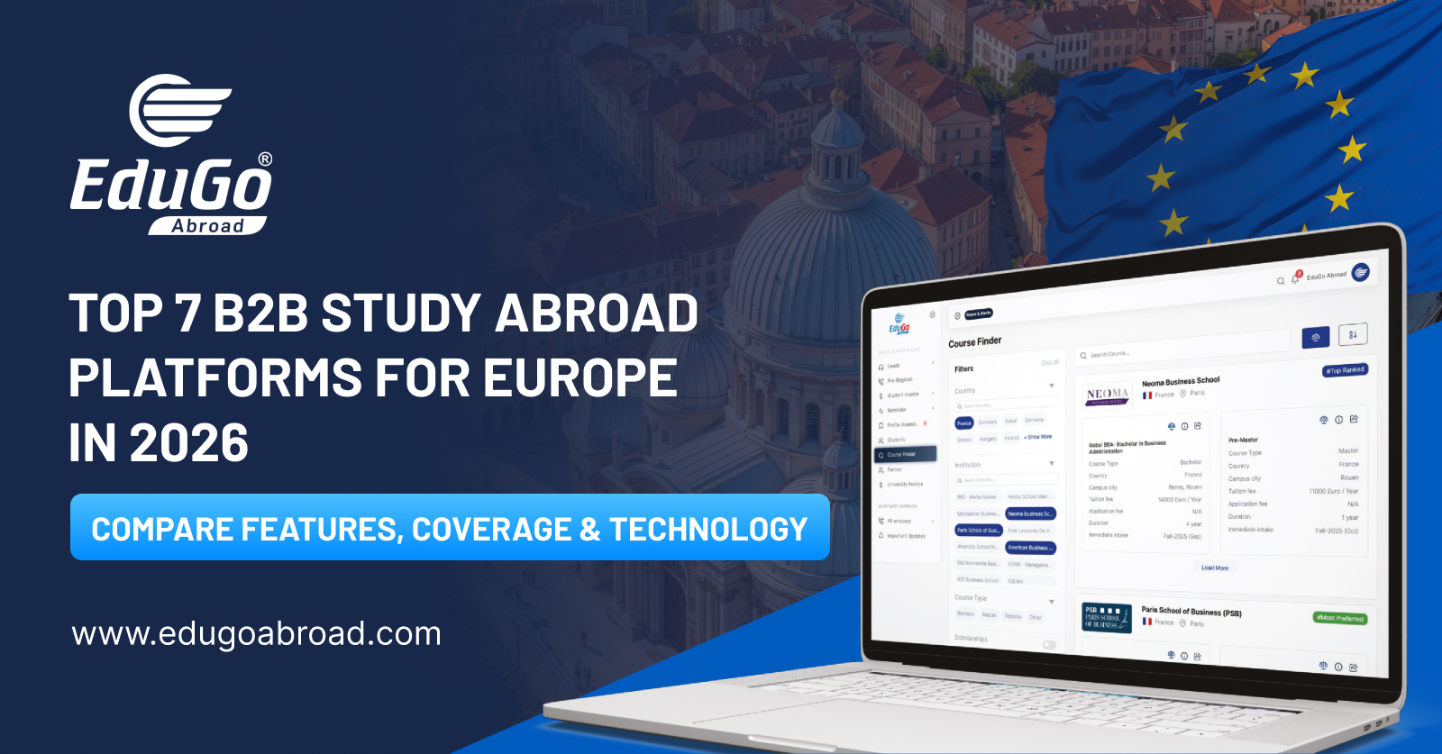 Top 7 B2B Study Abroad Platforms for Europe in 2026